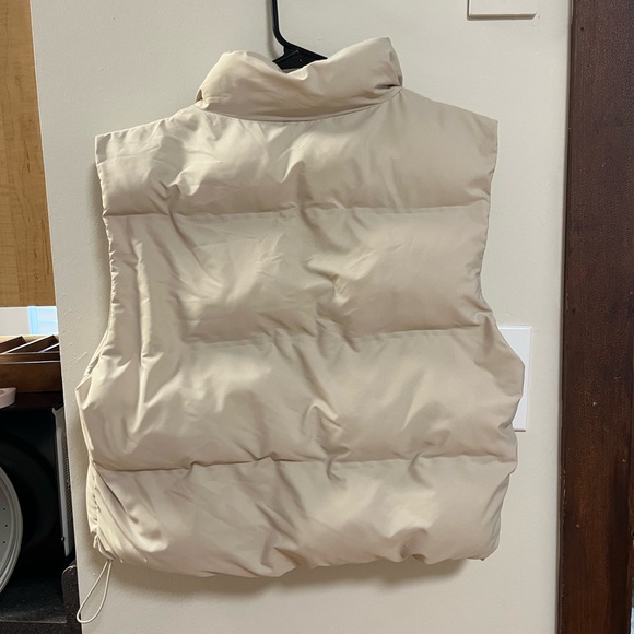 Zara Cream Quilted Vest - Picture 2 of 5